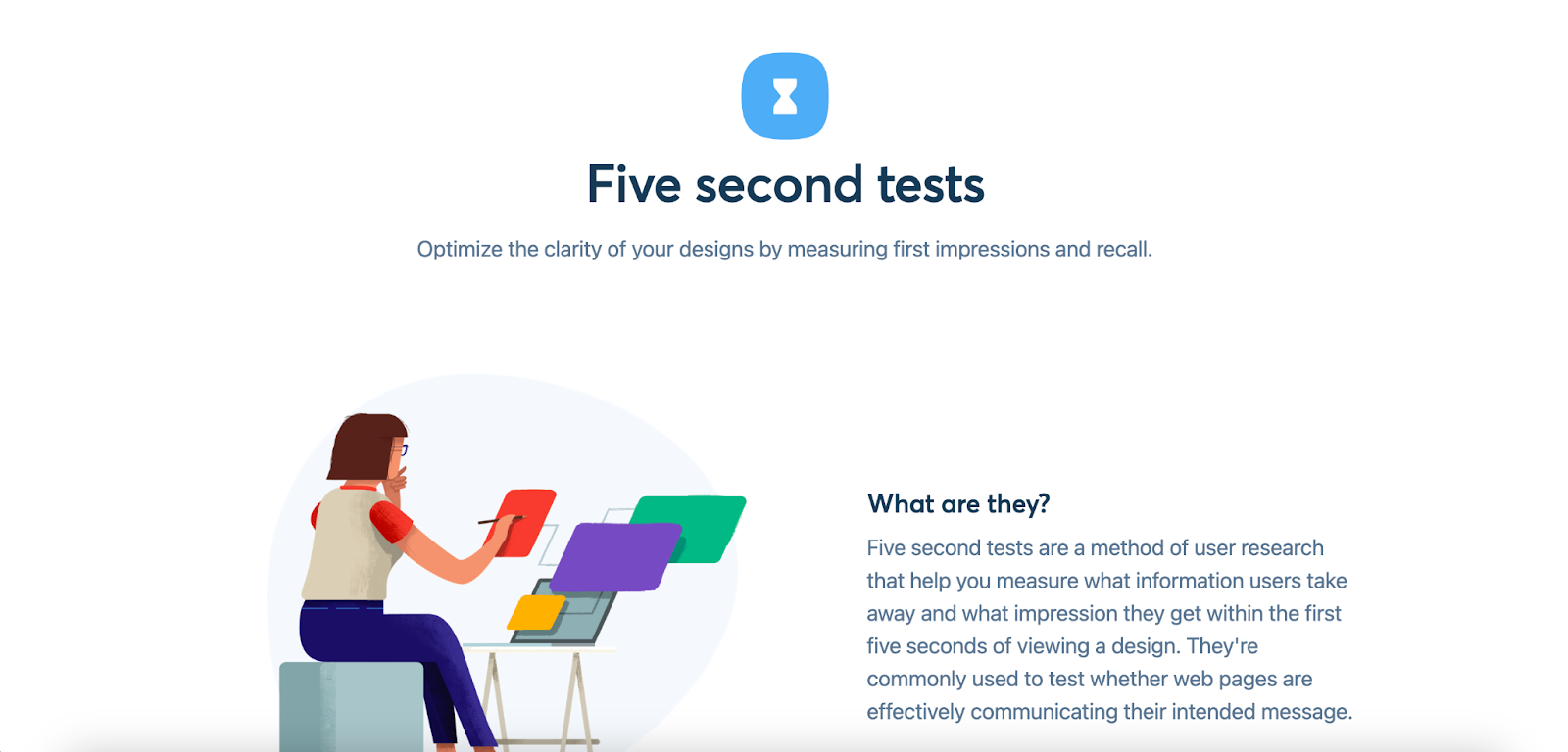 FiveSecondTest homepage screenshot