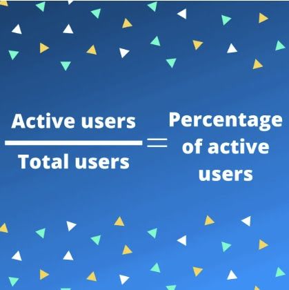 formula for percentage of active users