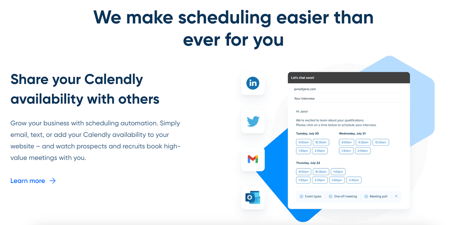 calendly scheduling feature