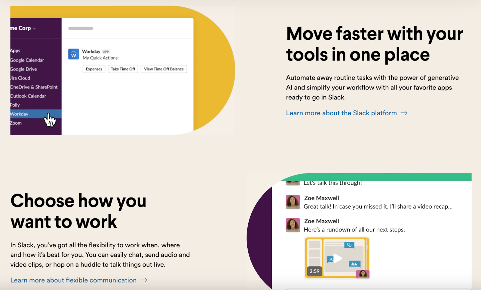 slack features screenshot