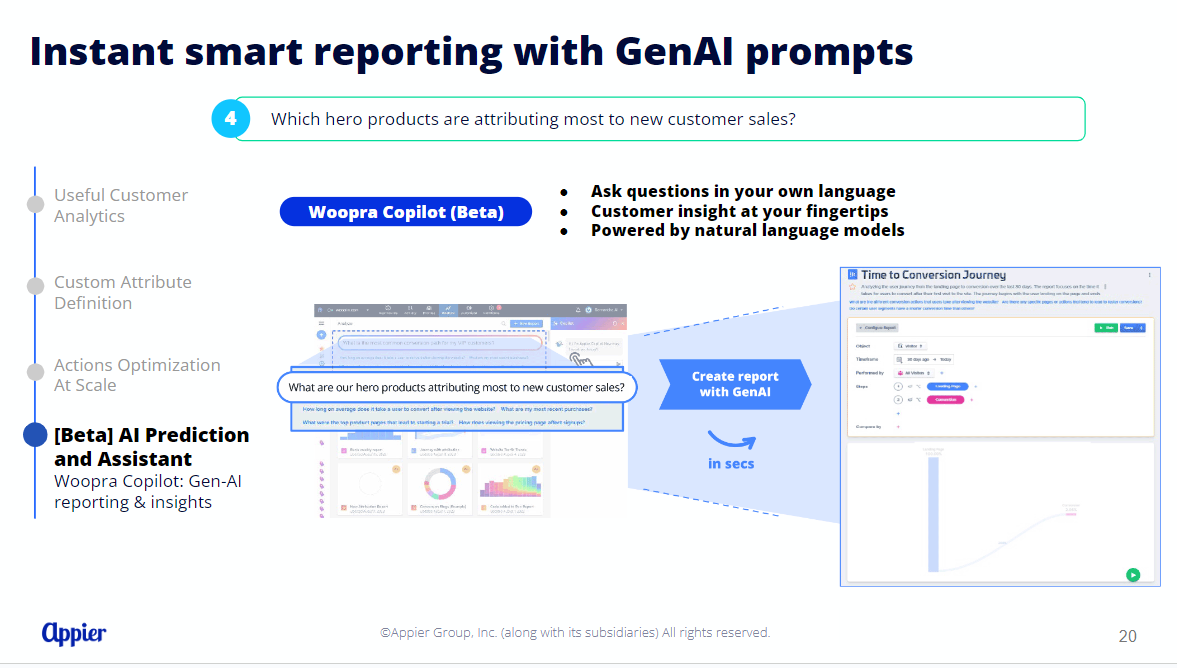 instant smart reporting with genai prompts