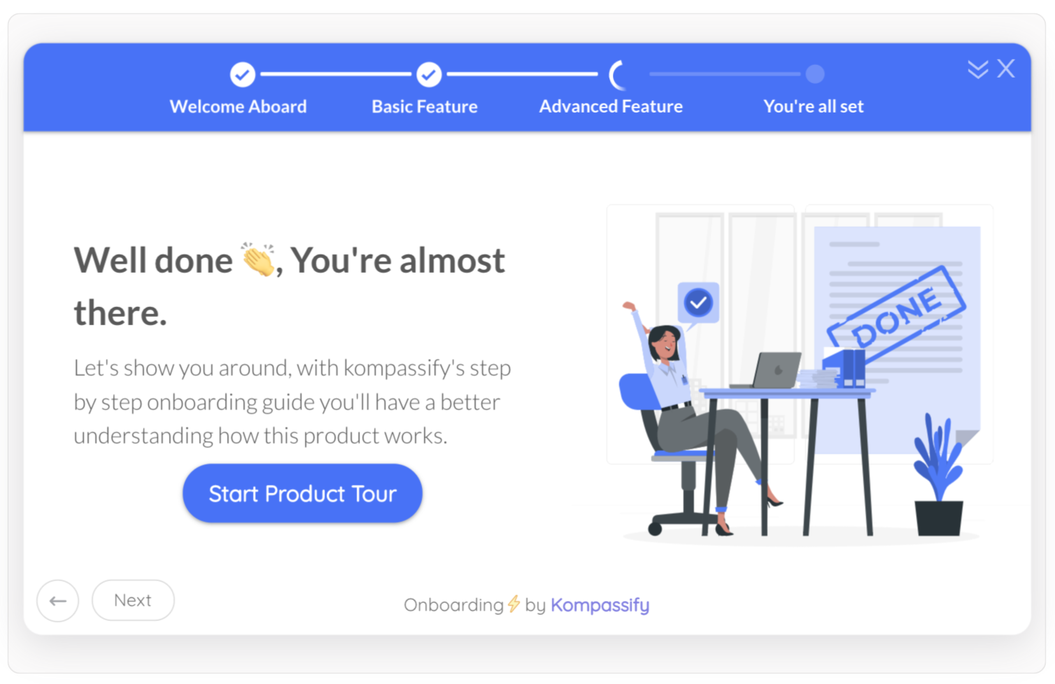 kompassify onboarding screenshot