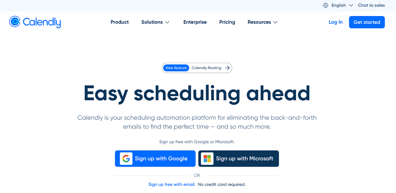 calendly homepage